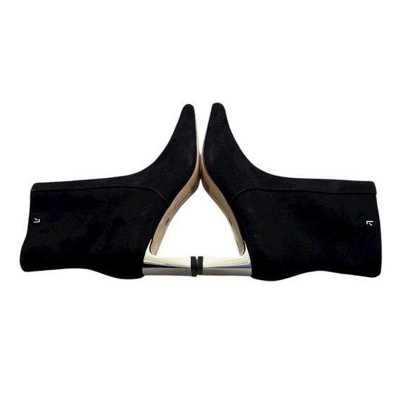 NEW Larroude Alexis Boots Suede Metallic Heel Side Zip size 7.5 - Picture 9 of 11